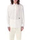 Bode White Monogrammed Shirt In White