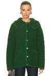 Bode Moppet Cardigan In Green
