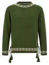 Bode Green Moritz Sweater In Green