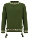 Bode 'moritz' Sweater In Green