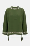Bode Moritz Sweater In Green