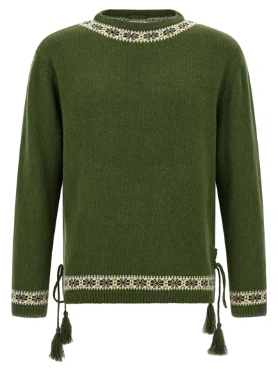Bode Moritz Sweater In Green