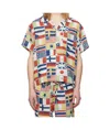 Bode International Camp-collar Printed Linen Shirt In Multicolor