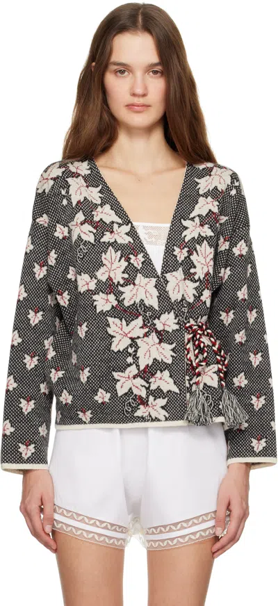 Bode Multicolor Maple Jacquard Cardigan In Multi Multi