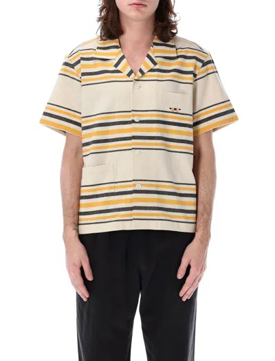 Bode Namesake Stripe Shirt In Ecru
