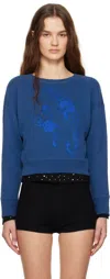 Bode Navy Hoop Sweatshirt In Navy Navy