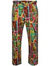 Bode New England Graphic-print Trousers In Red