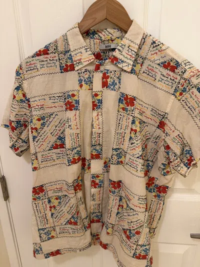Pre-owned Bode Newyork Button Up Shirt In Sand