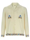 Bode Cream Cotton Nouveau Vine Shirt In Neutral