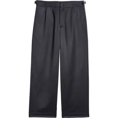 Bode Numerals Wool Trousers In Navy