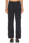 Bode Nylon Tear Away Track Pant In Black