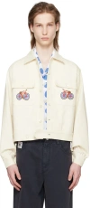 BODE OFF-WHITE BEADED BICYCLE JACKET