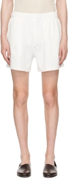 Bode Boston Terry Sweatshorts In Cream