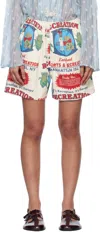 Bode Off-white Enrichment Shorts In Wtmlt White Multi