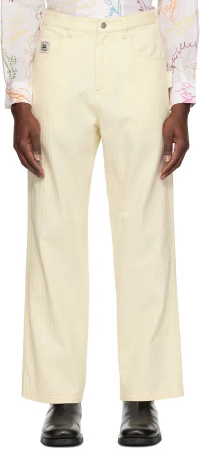 Bode Off-white Greenskeeper Knolly Brook Trousers