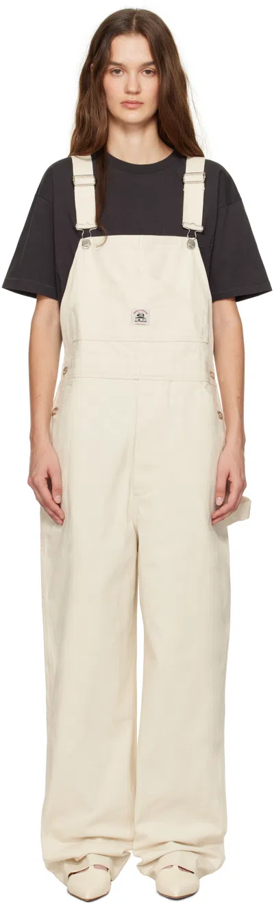 Bode Off-white Knolly Brook Overalls In White White