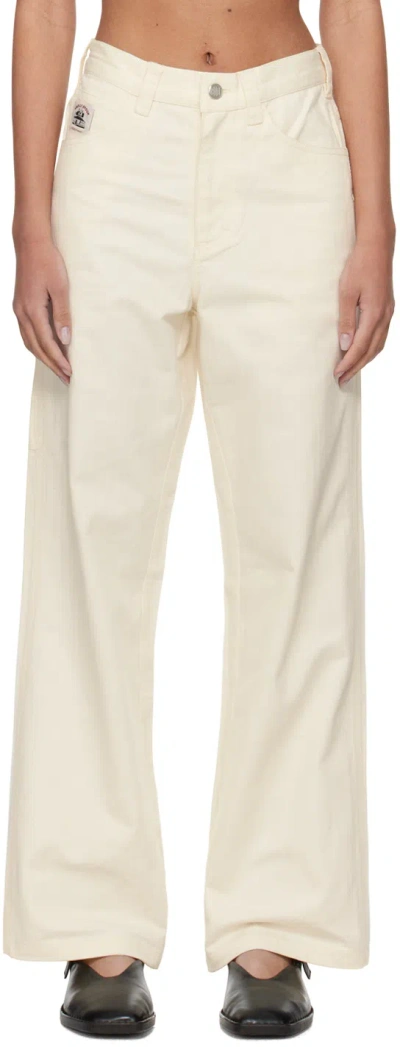 Bode Off White Knolly Brook Trousers