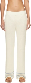 BODE OFF-WHITE QUINCY STRIPE TROUSERS