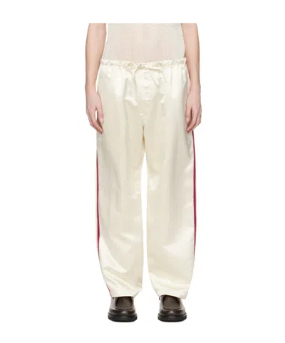 BODE OFF-WHITE REDTAIL PYJAMA PANTS