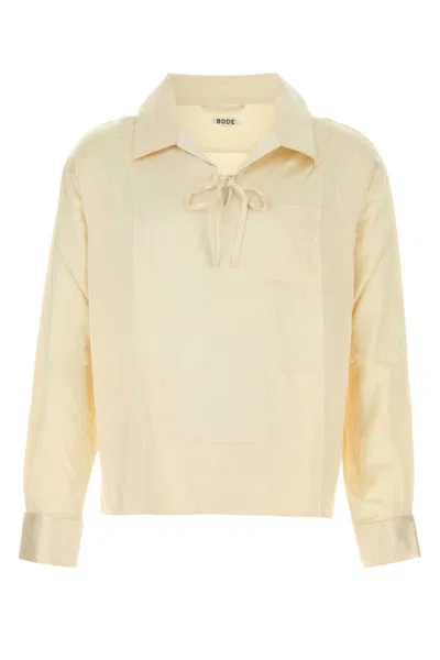 BODE OFF WHITE SATIN MAZE SHIRT