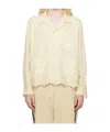 Bode Off-white Scalloped Acorn Shirt In White