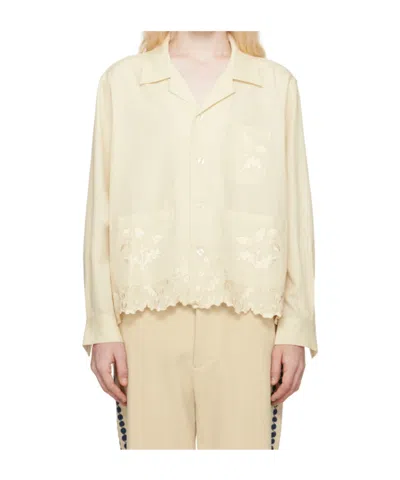 Bode Off-white Scalloped Acorn Shirt