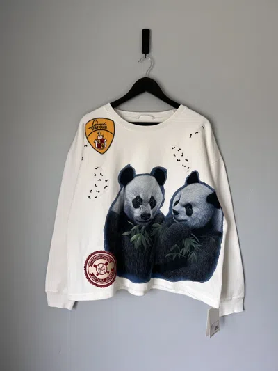 Pre-owned Bode One Of One Panda Tommy Sweatshirt