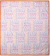 Bode Orange & White Clinton Street Label Quilt In Multi Multi