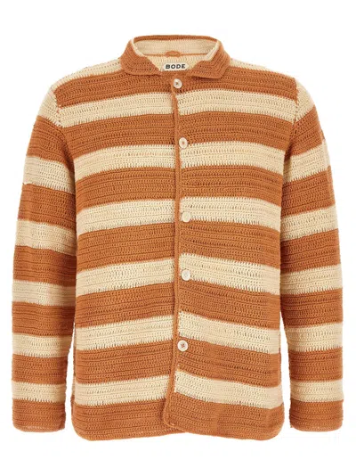 Bode Orange Regular Stripes Shirt