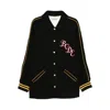 Bode Monogram Snap Reversible Jacket In Black