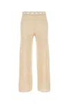 Bode Women Beige Crochet Pant In Neutral