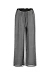 Bode Black Juana Sheer Silk Trousers In Black