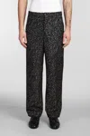 Bode Black Glitter Trousers In Black