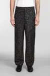 Bode Black Glitter Trousers In Black