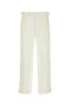 Bode Embroidered Straight Leg Pants In Neutral