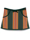 Bode Parakeet Mini Dress In Green