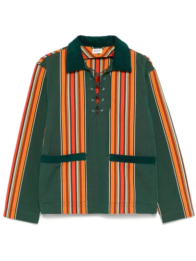 Bode Parakeet Polo Shirt In Green