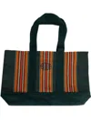 Bode Parakeet Stripe-pattern Tote Bag