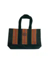 Bode Parakeet Stripe Tote Bag Green Multicolor In Multicolor