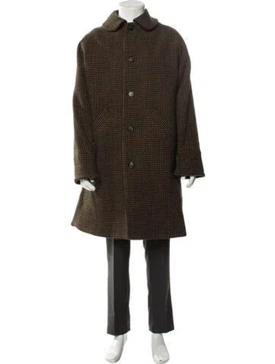 Pre-owned Bode Patterned Coat In Green