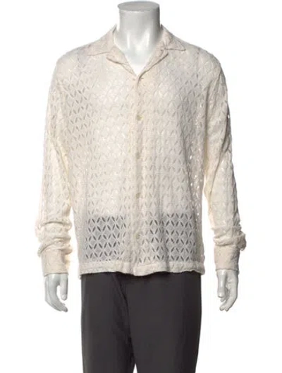 Pre-owned Bode Patterned Collar Pullover In Neutrals
