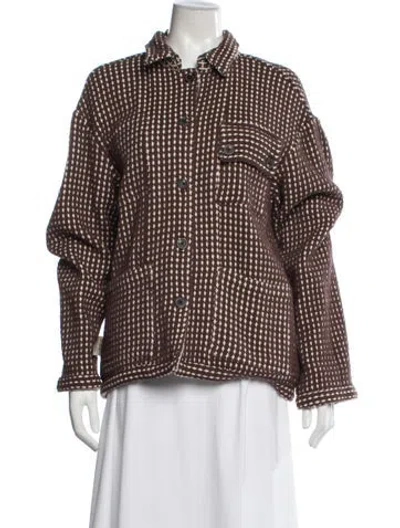 Pre-owned Bode Patterned Jacket In Brown