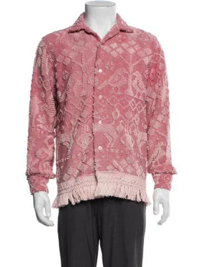 Pre-owned Bode Patterned Jacket In Pink