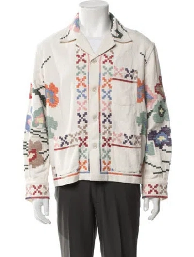 Pre-owned Bode Patterned Jacket W/ Tags In Neutral