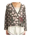 Bode Patterned Jacquard Knit Cardigan In Brown