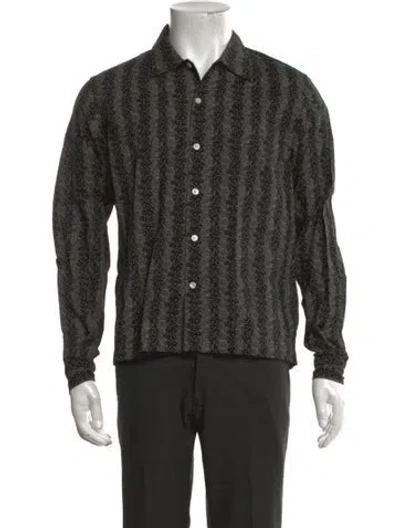 Pre-owned Bode Patterned Long Sleeve Shirt In Multicolor