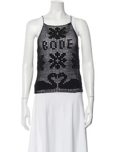 Pre-owned Bode Patterned Scoop Neck Top In Multicolor
