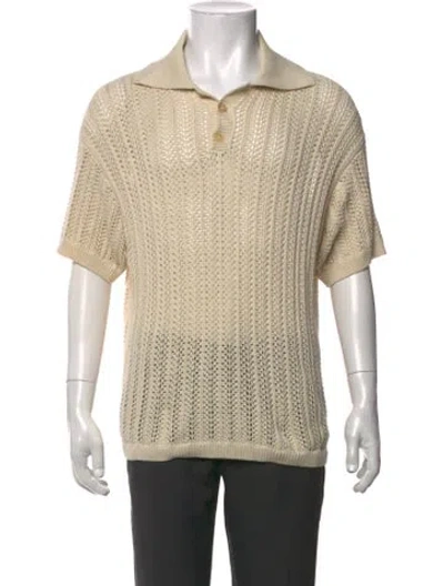 Pre-owned Bode Patterned Short Sleeve In Neutrals