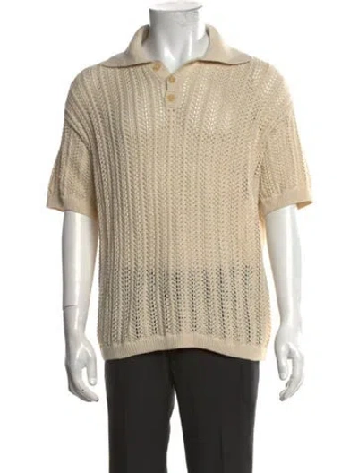 Pre-owned Bode Patterned Short Sleeve Shirt In Neutral