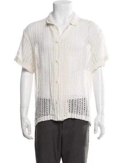Pre-owned Bode Patterned Short Sleeve Shirt In Neutrals